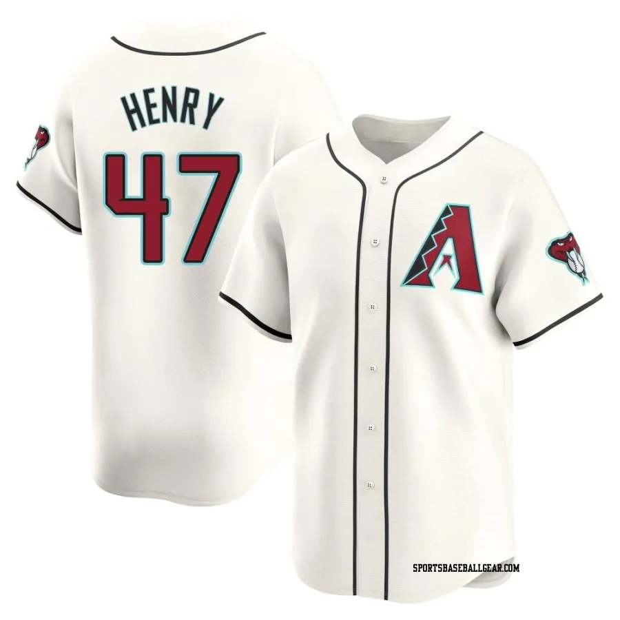 Tommy Henry Men's Arizona Diamondbacks White Limited Home Jersey