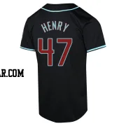 Tommy Henry Youth Arizona Diamondbacks Black Limited Alternate Jersey