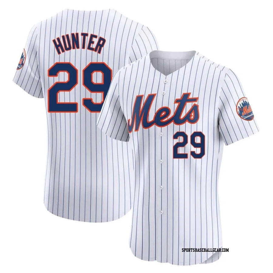 Tommy Hunter Men's New York Mets White Elite Home Jersey