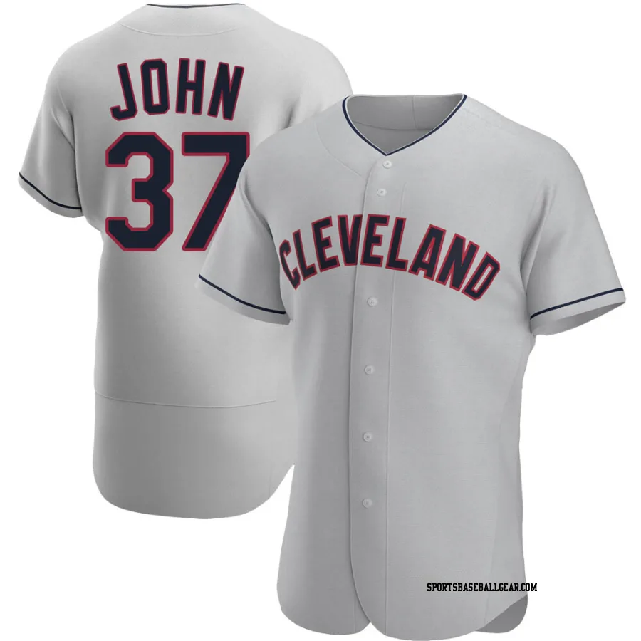 Tommy John Men's Cleveland Guardians Gray Authentic Road Jersey