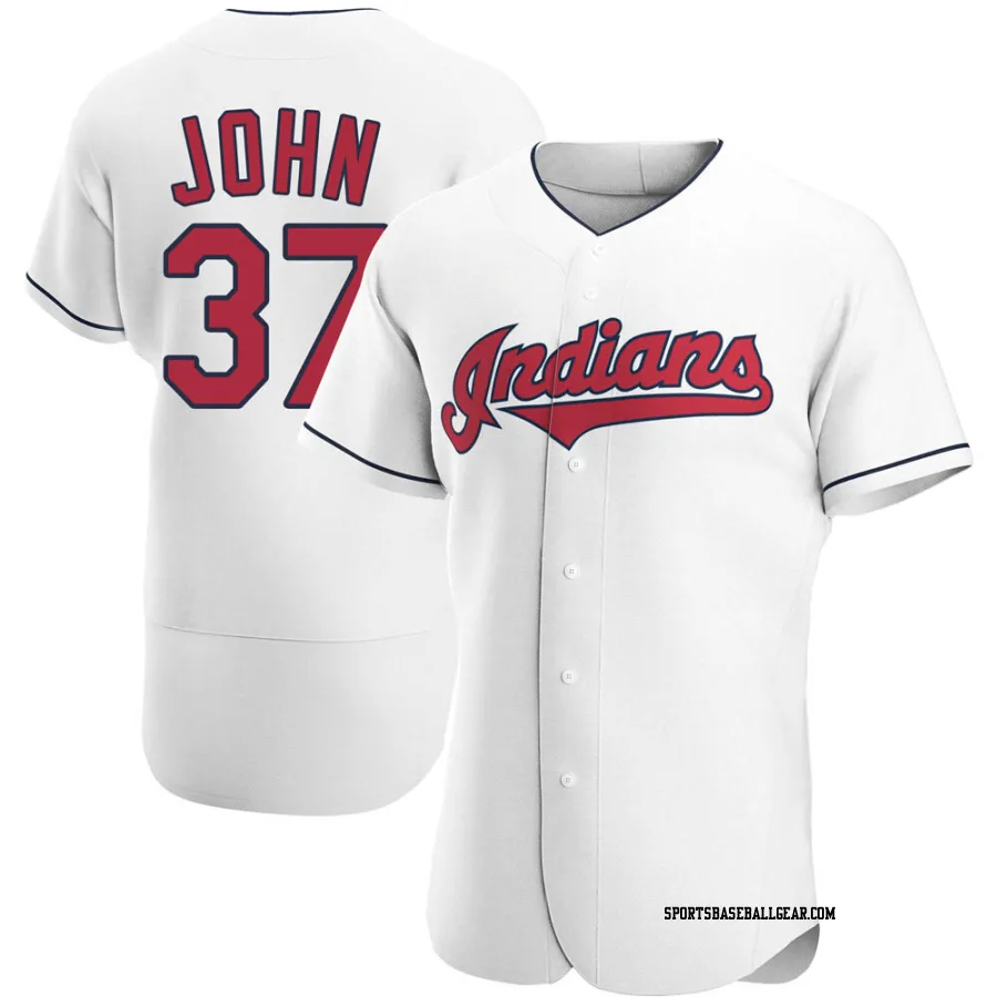 Tommy John Men's Cleveland Guardians White Authentic Home Jersey