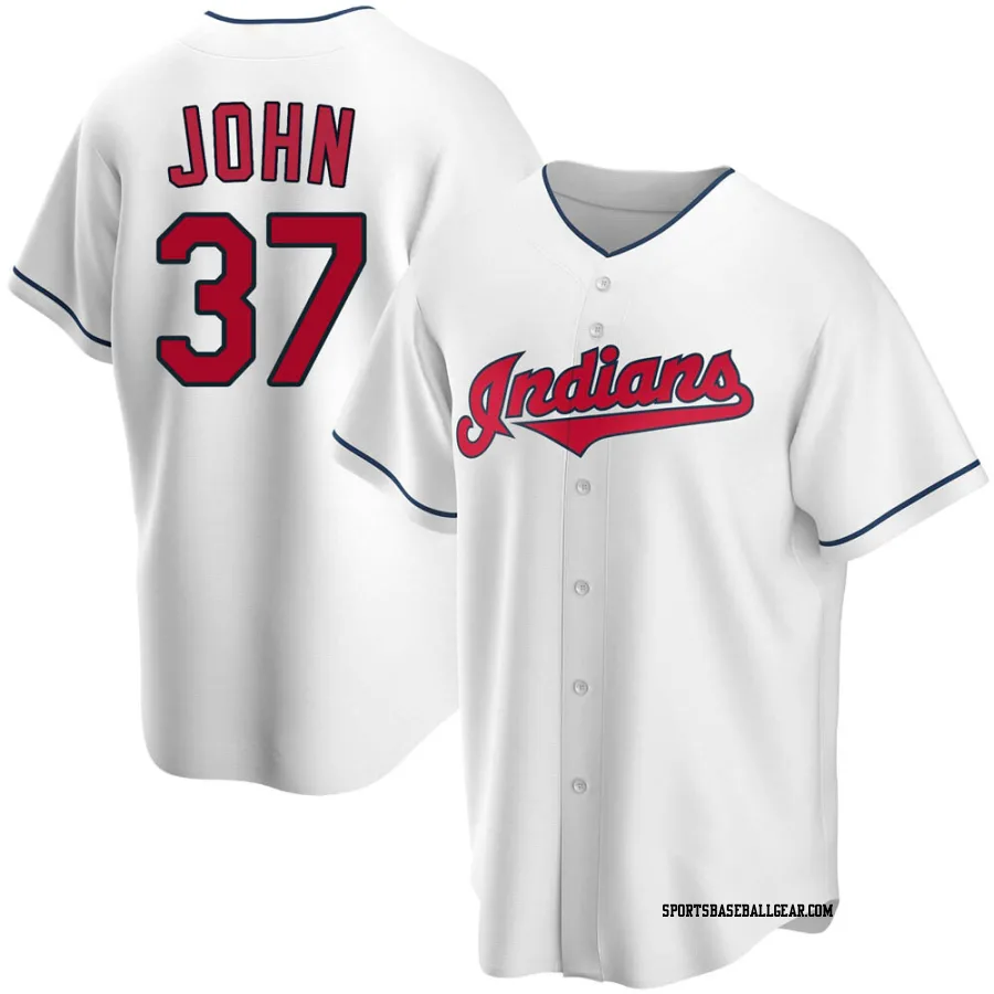 Tommy John Men's Cleveland Guardians White Replica Home Jersey