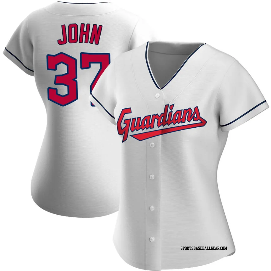 Tommy John Women's Cleveland Guardians White Replica Home Jersey