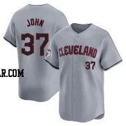 Tommy John Youth Cleveland Guardians Gray Limited Road Jersey