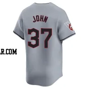 Tommy John Youth Cleveland Guardians Gray Limited Road Jersey