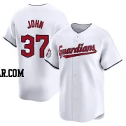 Tommy John Youth Cleveland Guardians White Limited Home Jersey