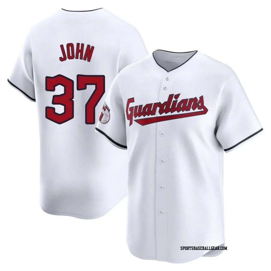 Tommy John Youth Cleveland Guardians White Limited Home Jersey