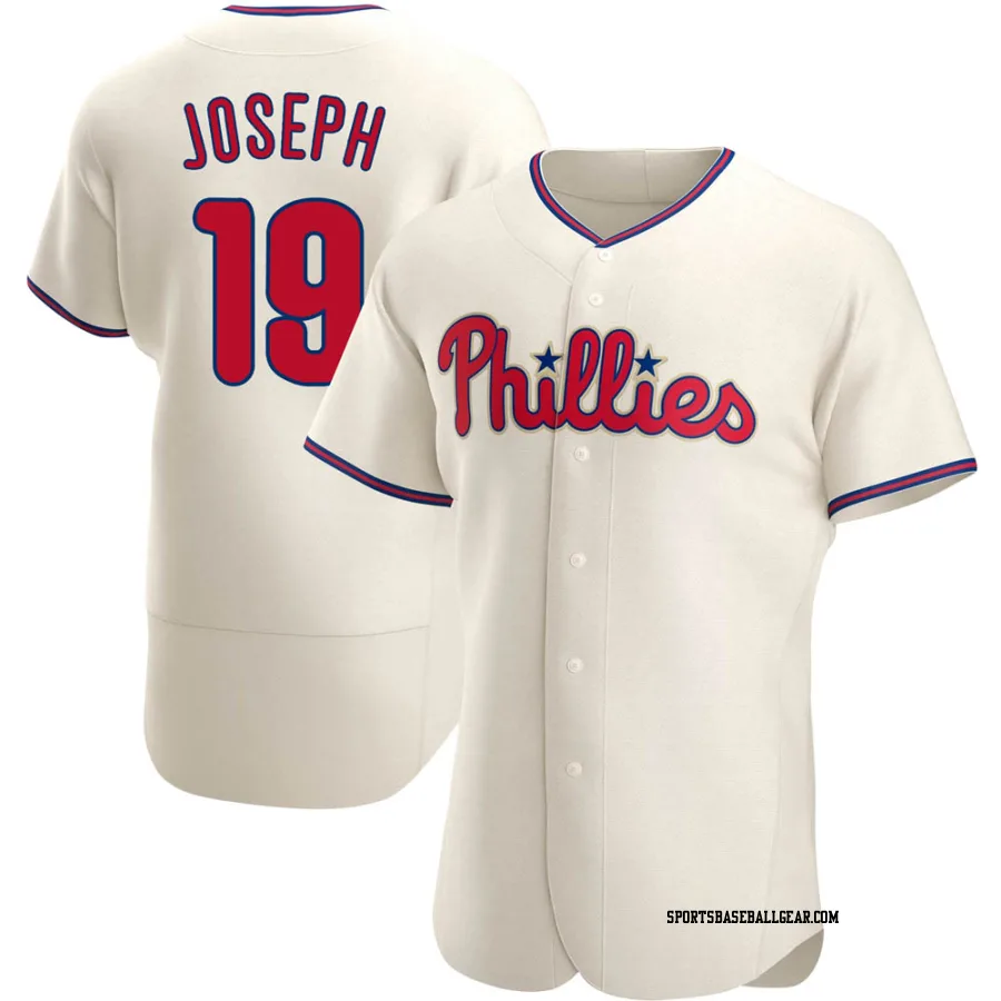 Tommy Joseph Men's Philadelphia Phillies Cream Authentic Alternate Jersey