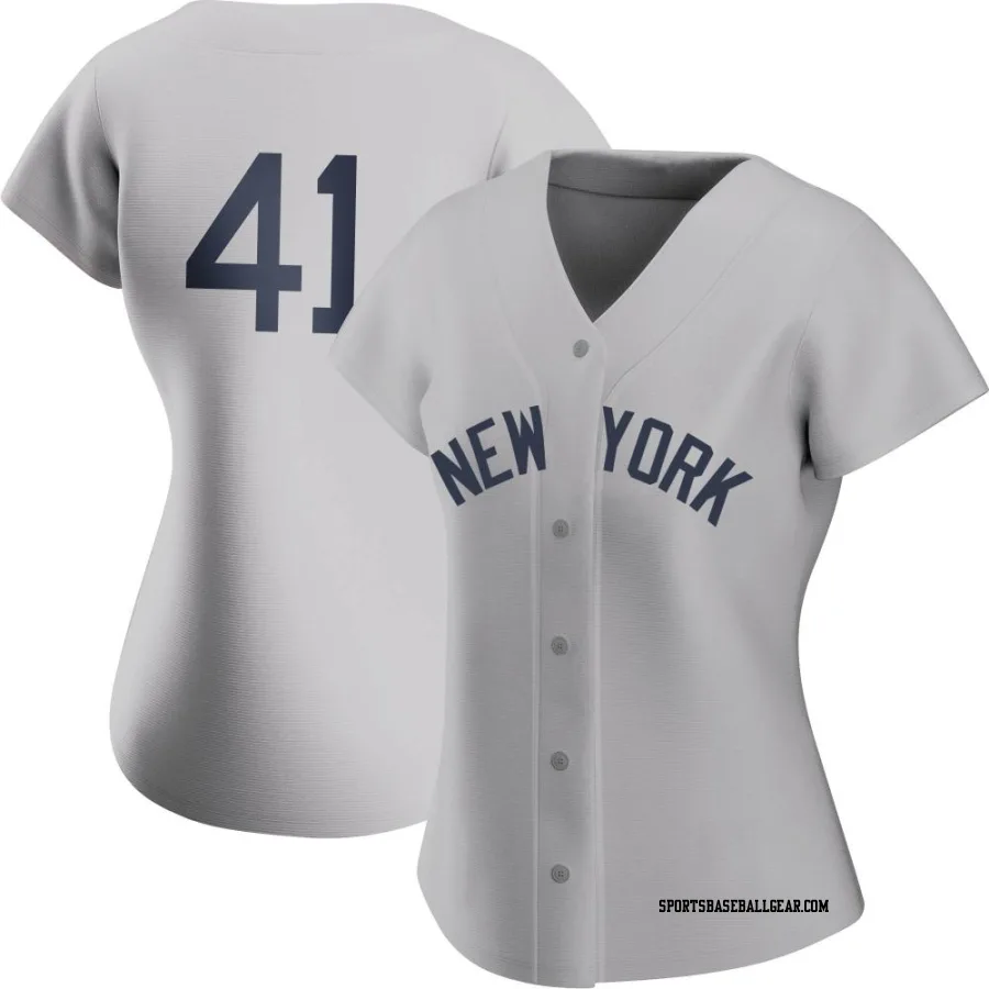 Tommy Kahnle Women's New York Yankees Gray Authentic 2021 Field of Dreams Jersey