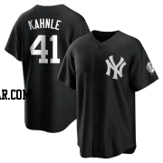 Tommy Kahnle Youth New York Yankees Black/White Replica Jersey