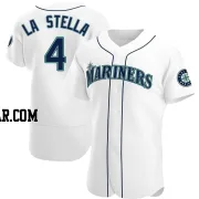 Tommy La Stella Men's Seattle Mariners White Authentic Home Jersey