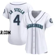 Tommy La Stella Women's Seattle Mariners White Limited Home Jersey