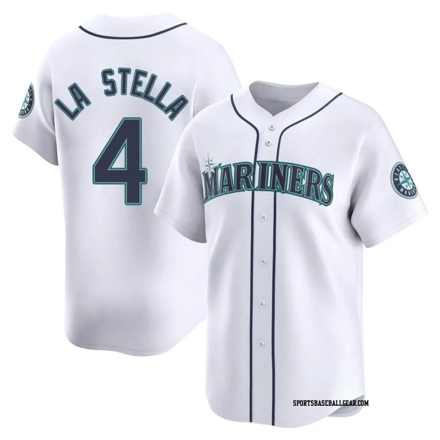 Tommy La Stella Youth Seattle Mariners White Limited Home Jersey