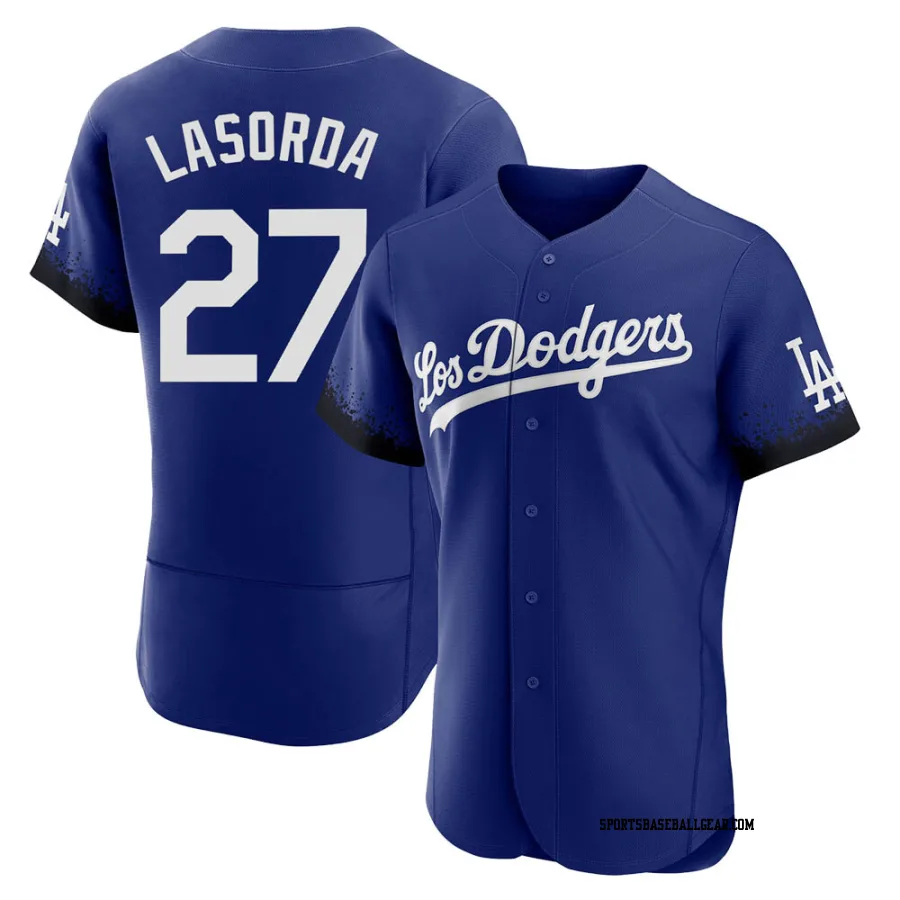 Tommy Lasorda Men's Los Angeles Dodgers Royal Authentic 2021 City Connect Jersey