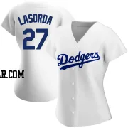 Tommy Lasorda Women's Los Angeles Dodgers White Authentic Home Jersey