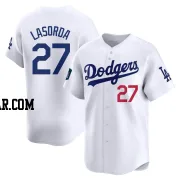 Tommy Lasorda Youth Los Angeles Dodgers White Limited 2024 World Tour Seoul Series Home Jersey