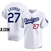 Tommy Lasorda Youth Los Angeles Dodgers White Limited Home Jersey