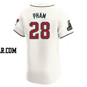 Tommy Pham Men's Arizona Diamondbacks Cream Elite Home Patch Jersey