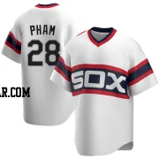 Tommy Pham Men's Chicago White Sox White Replica Cooperstown Collection Jersey