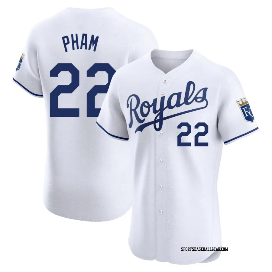 Tommy Pham Men's Kansas City Royals White Elite Home Jersey