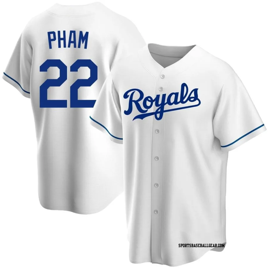 Tommy Pham Men's Kansas City Royals White Replica Home Jersey