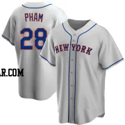 Tommy Pham Men's New York Mets Gray Replica Road Jersey