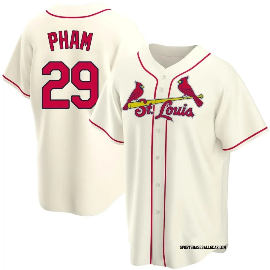 Tommy Pham Men's St. Louis Cardinals Cream Replica Alternate Jersey