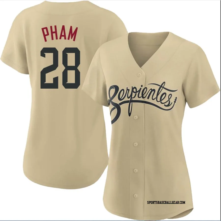 Tommy Pham Women's Arizona Diamondbacks Gold Authentic 2021 City Connect Cool Base Jersey