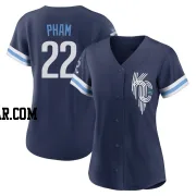 Tommy Pham Women's Kansas City Royals Navy Replica 2022 City Connect Jersey