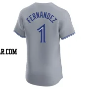 Tony Fernandez Men's Toronto Blue Jays Gray Elite Road Jersey