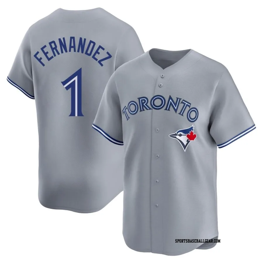 Tony Fernandez Youth Toronto Blue Jays Gray Limited Away Jersey