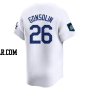 Tony Gonsolin Men's Los Angeles Dodgers White Limited 2024 World Tour Seoul Series Home Jersey