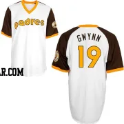 Tony Gwynn Men's San Diego Padres White Authentic Throwback Jersey