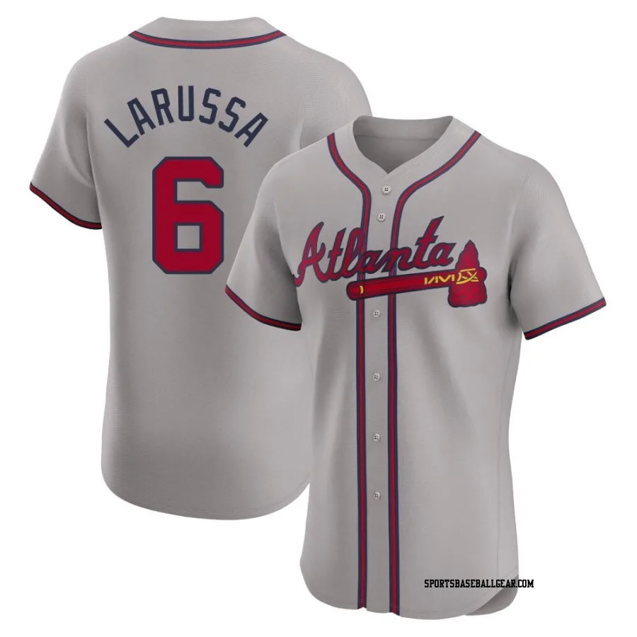 Tony Larussa Men's Atlanta Braves Gray Elite Road Jersey