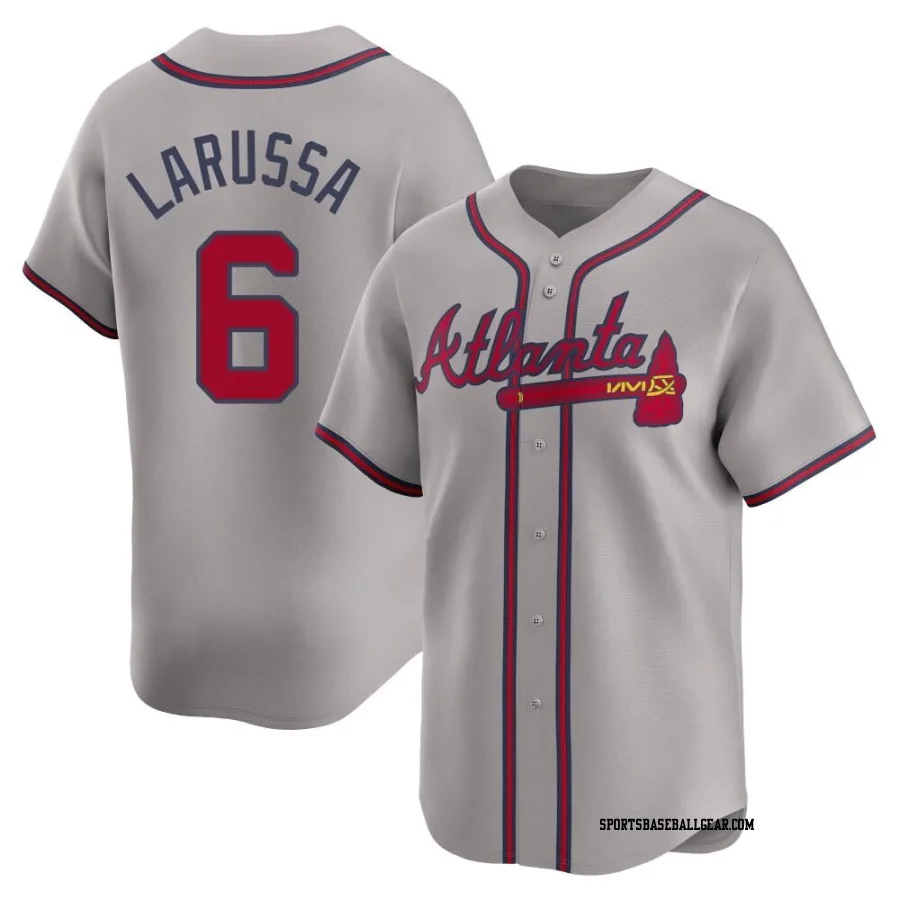 Tony Larussa Men's Atlanta Braves Gray Limited Away Jersey