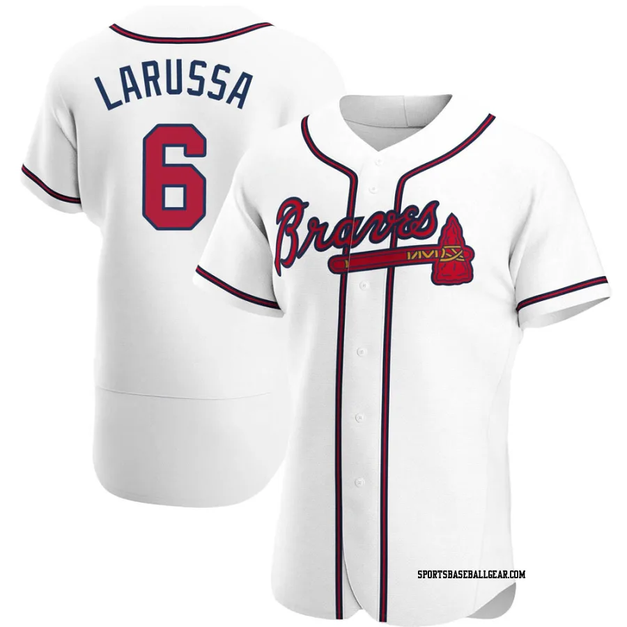 Tony Larussa Men's Atlanta Braves White Authentic Home Jersey