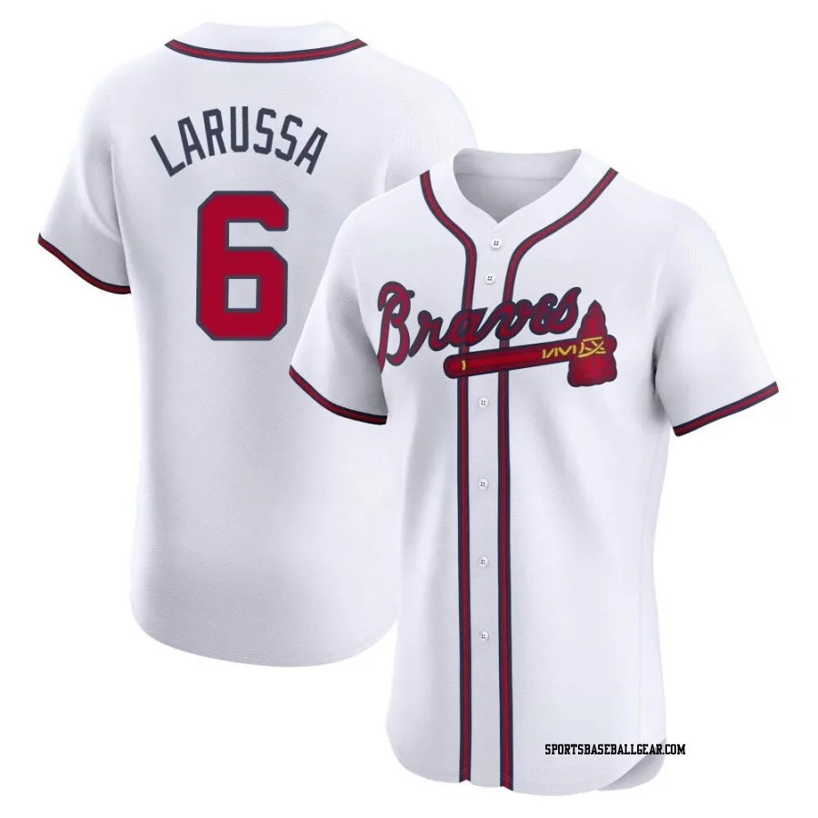 Tony Larussa Men's Atlanta Braves White Elite Home Jersey