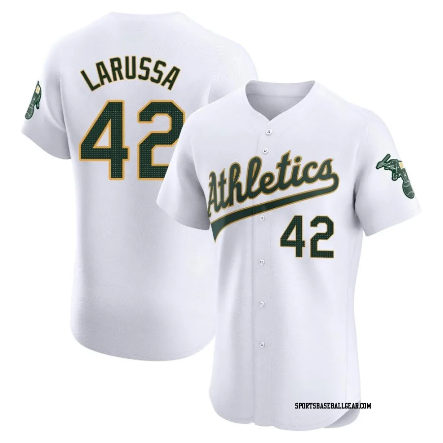 Tony Larussa Men's Oakland Athletics White Elite Home Jersey