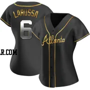 Tony Larussa Women's Atlanta Braves Black Golden Replica Alternate Jersey