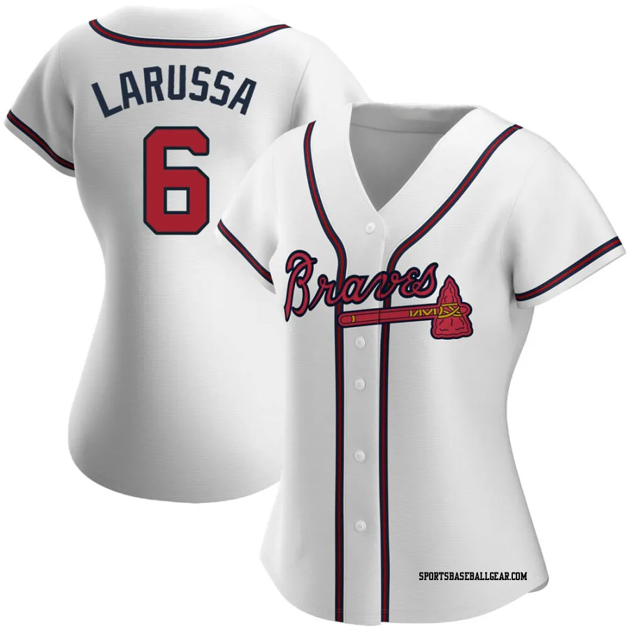 Tony Larussa Women's Atlanta Braves White Authentic Home Jersey