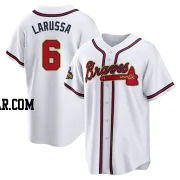 Tony Larussa Youth Atlanta Braves Gold Replica White 2022 Program Jersey