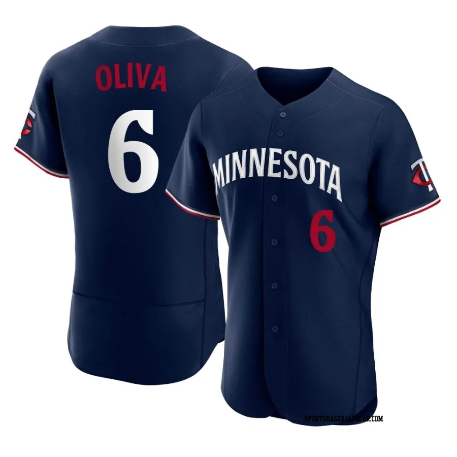 Tony Oliva Men's Minnesota Twins Navy Authentic Alternate Jersey