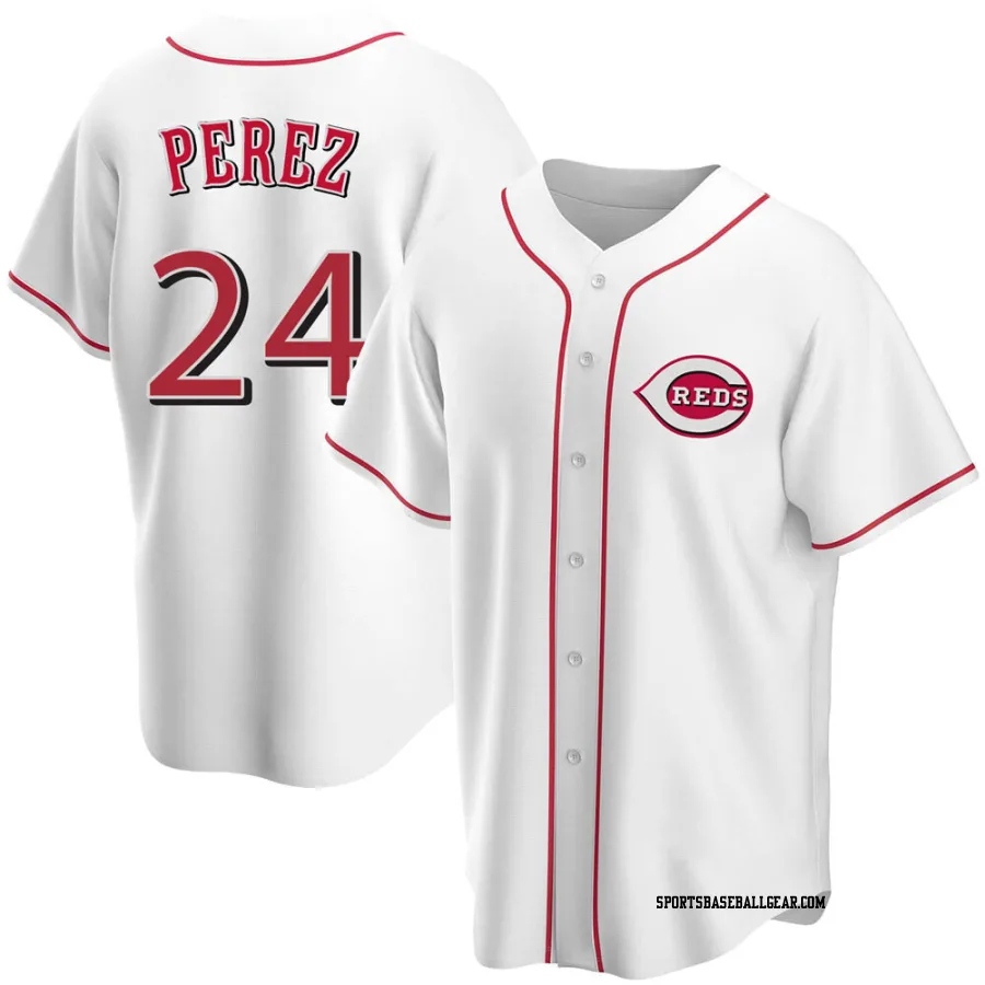 Tony Perez Men's Cincinnati Reds White Replica Home Jersey