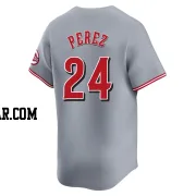 Tony Perez Youth Cincinnati Reds Gray Limited Away Jersey