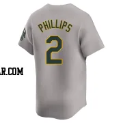 Tony Phillips Men's Oakland Athletics Gray Limited Away Jersey