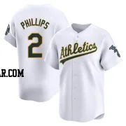 Tony Phillips Men's Oakland Athletics White Limited Home Jersey