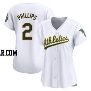 Tony Phillips Women's Oakland Athletics White Limited Home Jersey