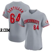 Tony Santillan Men's Cincinnati Reds Gray Elite Road Jersey