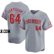 Tony Santillan Men's Cincinnati Reds Gray Limited Away Jersey