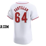 Tony Santillan Men's Cincinnati Reds White Elite Home Jersey